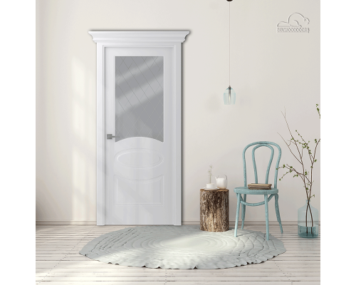 Дверь Belwooddoors Межкомнатная дверь Элина со стеклом Эмаль графит Дверь Belwooddoors Межкомнатная дверь Элина со стеклом Эмаль графит