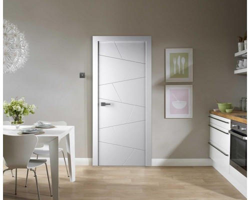 Дверь Belwooddoors Межкомнатная дверь Svea глухая Эмаль светло-серый