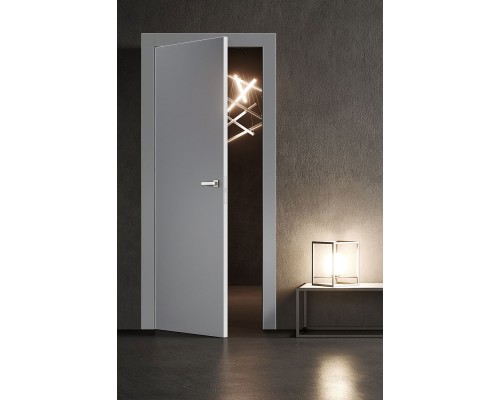 Дверь Belwooddoors Межкомнатная дверь Спейс с зеркалом Стекло Лакобель чёрный
