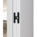 Дверь Belwooddoors Межкомнатная дверь Avesta 1V Молдинг Чёрный декоративные элементы Эмаль белый