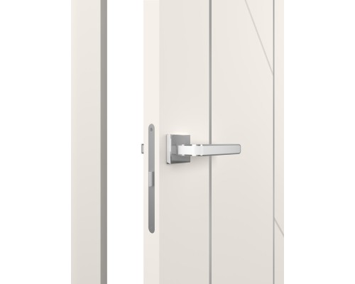 Дверь Belwooddoors Межкомнатная дверь Флекс 1 Молдинг Хром глухая Эмаль графит Дверь Belwooddoors Межкомнатная дверь Флекс 1 Молдинг Хром глухая Эмаль графит