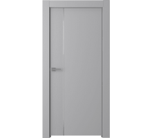 Дверь Belwooddoors Межкомнатная дверь Вега 1 Молдинг Хром Эмаль светло-серый