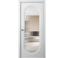 Дверь Belwooddoors Межкомнатная дверь Аргентум 1B со стеклом Эмаль белый