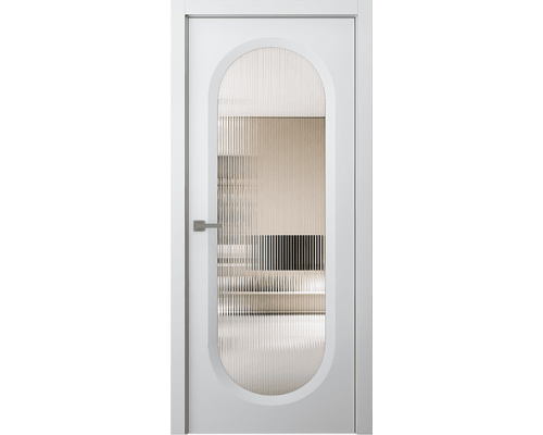 Дверь Belwooddoors Межкомнатная дверь Аргентум 1B со стеклом Эмаль белый