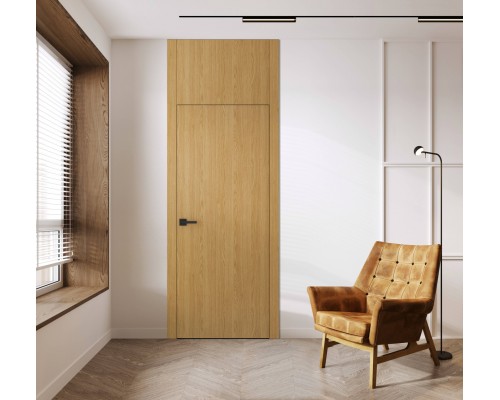 Дверь Belwooddoors Межкомнатная дверь Лайнвуд 1 глухая Дуб натуральный
