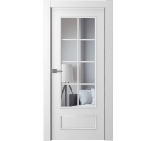 Дверь Belwooddoors Межкомнатная дверь Ламира 5 со стеклом Эмаль заказной