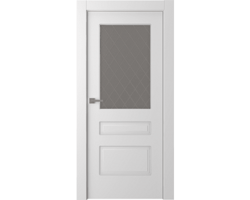 Дверь Belwooddoors Межкомнатная дверь Роялти со стеклом Эмаль белый