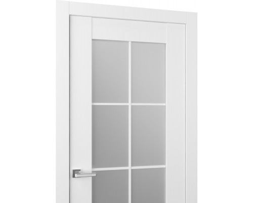 Дверь Belwooddoors Межкомнатная дверь Френч 8 со стеклом Эмаль графит