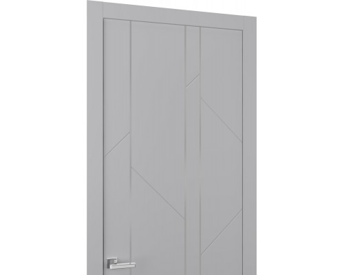 Дверь Belwooddoors Межкомнатная дверь Флекс 1 Молдинг Хром глухая Эмаль графит Дверь Belwooddoors Межкомнатная дверь Флекс 1 Молдинг Хром глухая Эмаль графит