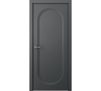 Дверь Belwooddoors Межкомнатная дверь Аргентум 1C глухая Эмаль графит
