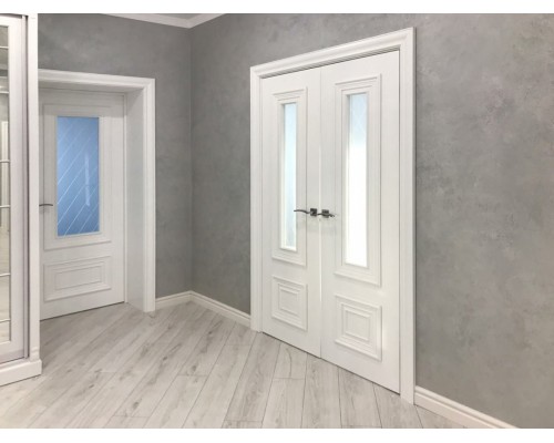 Дверь Belwooddoors Межкомнатная дверь Палаццо 2 со стеклом Эмаль белый Дверь Belwooddoors Межкомнатная дверь Палаццо 2 со стеклом Эмаль белый