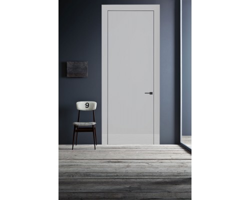 Дверь Belwooddoors Межкомнатная дверь Спейс с зеркалом Стекло Лакобель чёрный