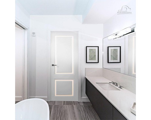 Дверь Belwooddoors Межкомнатная дверь Аурум 2 со стеклом Эмаль заказной
