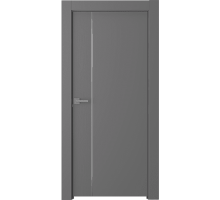 Дверь Belwooddoors Межкомнатная дверь Вега 1 Молдинг Хром Эмаль графит