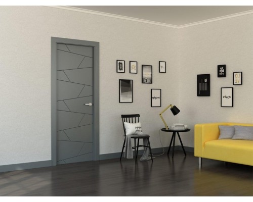 Дверь Belwooddoors Межкомнатная дверь Svea глухая Эмаль светло-серый
