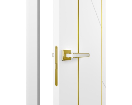 Дверь Belwooddoors Межкомнатная дверь Флекс 1 Молдинг Золото глухая Эмаль заказной Дверь Belwooddoors Межкомнатная дверь Флекс 1 Молдинг Золото глухая Эмаль заказной