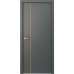 Дверь Belwooddoors Межкомнатная дверь Avesta 1V Молдинг Золото глухая Эмаль графит