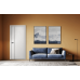 Дверь Belwooddoors Межкомнатная дверь Avesta 1V Молдинг Чёрный декоративные элементы Эмаль белый