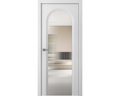 Дверь Belwooddoors Межкомнатная дверь Аргентум 1A со стеклом Эмаль заказной