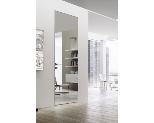 Дверь Belwooddoors Межкомнатная дверь Спейс с зеркалом Стекло Лакобель чёрный