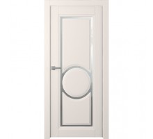 Дверь Belwooddoors Межкомнатная дверь Аурум 3R со стеклом Эмаль жемчуг