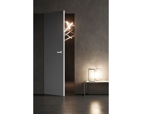Дверь Belwooddoors Межкомнатная дверь Спейс с зеркалом Стекло Лакобель чёрный