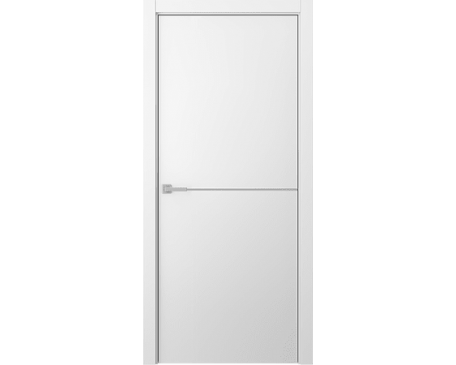 Дверь Belwooddoors Межкомнатная дверь Avesta 1H Молдинг Хром декоративные элементы Эмаль белый