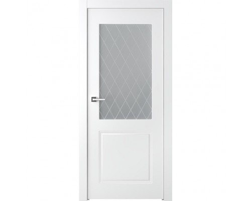 Дверь Belwooddoors Межкомнатная дверь Кремона 2 со стеклом Эмаль белый Дверь Belwooddoors Межкомнатная дверь Кремона 2 со стеклом Эмаль белый