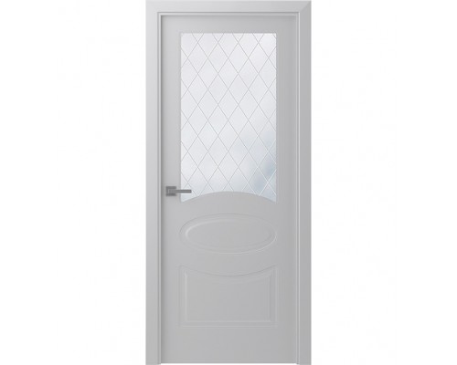 Дверь Belwooddoors Межкомнатная дверь Элина со стеклом Эмаль светло-серый