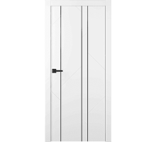 Дверь Belwooddoors Межкомнатная дверь Флекс 1 Молдинг Чёрный глухая Эмаль белый