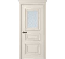 Дверь Belwooddoors Межкомнатная дверь Палаццо 3/1 с зеркалом Эмаль жемчуг