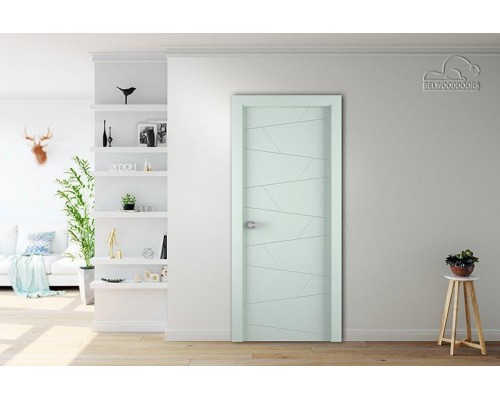 Дверь Belwooddoors Межкомнатная дверь Svea глухая Эмаль светло-серый