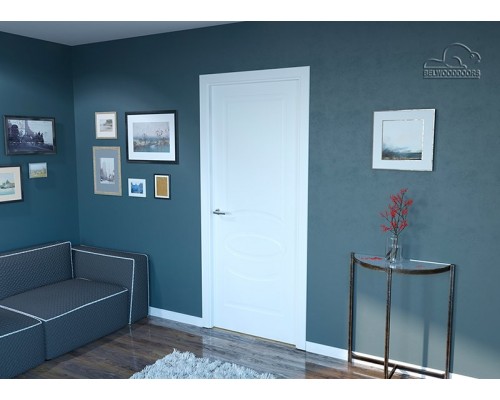 Дверь Belwooddoors Межкомнатная дверь Элина глухая Эмаль белый Дверь Belwooddoors Межкомнатная дверь Элина глухая Эмаль белый