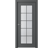 Дверь Belwooddoors Межкомнатная дверь Ламира 1 со стеклом Эмаль графит