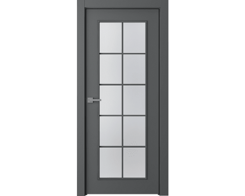 Дверь Belwooddoors Межкомнатная дверь Ламира 1 со стеклом Эмаль графит Дверь Belwooddoors Межкомнатная дверь Ламира 1 со стеклом Эмаль графит