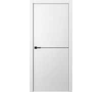 Дверь Belwooddoors Межкомнатная дверь Avesta 1H Молдинг Чёрный декоративные элементы Эмаль белый