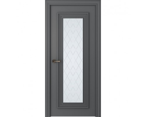 Дверь Belwooddoors Межкомнатная дверь Палаццо 1 со стеклом Эмаль графит
