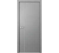 Дверь Belwooddoors Межкомнатная дверь Avesta 1V Молдинг Хром декоративные элементы Эмаль светло-серый