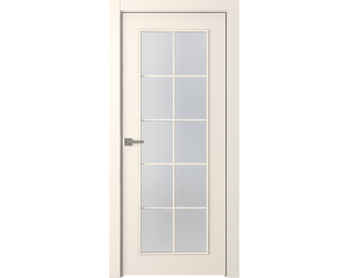 Дверь Belwooddoors Межкомнатная дверь Ламира 1 со стеклом Эмаль жемчуг