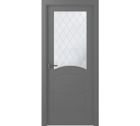 Дверь Belwooddoors Межкомнатная дверь Элина со стеклом Эмаль графит