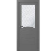 Дверь Belwooddoors Межкомнатная дверь Элина со стеклом Эмаль графит