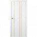 Дверь Belwooddoors Межкомнатная дверь Флекс 1 Молдинг Золото глухая Эмаль белый