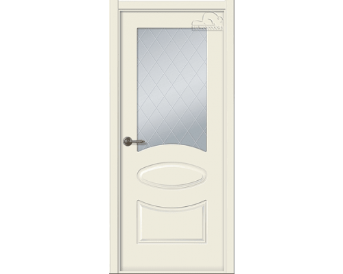 Дверь Belwooddoors Межкомнатная дверь Элина со стеклом Эмаль жемчуг