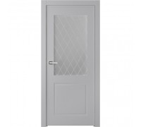 Дверь Belwooddoors Межкомнатная дверь Кремона 2 со стеклом Эмаль светло-серый