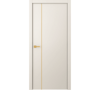 Дверь Belwooddoors Межкомнатная дверь Avesta 1V Молдинг Золото глухая Эмаль жемчуг