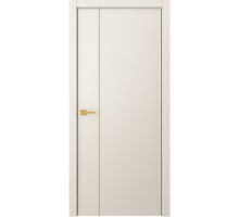 Дверь Belwooddoors Межкомнатная дверь Avesta 1V Молдинг Золото глухая Эмаль жемчуг