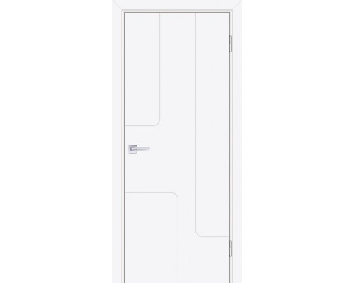 Дверь Текона Smalta-Line 01 эмаль Белый Ral3 ДГ Д