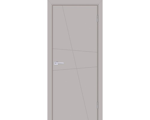 Дверь Текона Smalta-Line 02 эмаль Агат Ral7044 ДГ Д