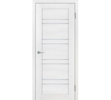 Дверь Stabile Porte Деко-19 nanotex soft белый тик  стекло белый сатинат