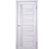 Дверь Stabile Porte Лайт-13 nanotex клен айс  стекло белый сатинат
